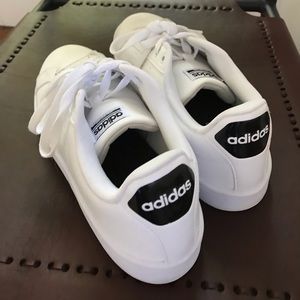 Adidas Classic Cloudfoam Sneakers - White/White